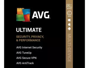 AVG Ultimate 2025 10 Device 3 Year for PC Mac Android iOS Same Day Email Code - Picture 1 of 7