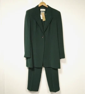 Platinum House of Fraser 14/16 Dark Green Jacket & Trouser Set, New/Tags RRP£185 - Picture 1 of 24