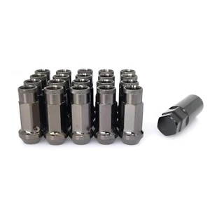 Lug Nuts M12x1.25 Open End Wheel Nuts,Taper Acorn Seat, Forged Locknut Racing... - Picture 1 of 8