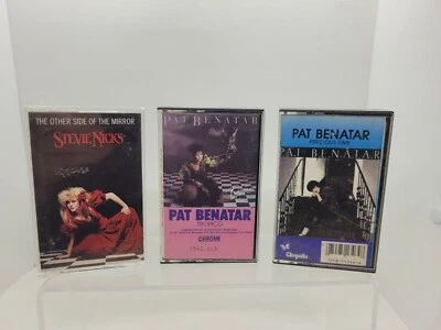 Pat Benatar Stevie Nicks Classic Female Rock Cassette Tapes VTG Lot Of 3 Foto 1 de 4