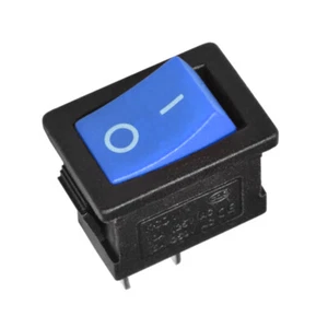 Wippschalter Ein-Aus 12V 24V 250V Blau ohne beleuchtung 2-Pin Schalter On-Off - Picture 1 of 3