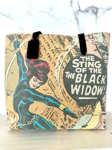 Brand New Coach 2550 Rare Marvel Limited Edition Black Widow Bag Tote Canvas - Picture 1 of 5
