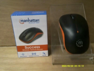 MANHATTAN 296849 SUCCESS Wireless Optical Mouse (Orange/Black) - Image 1 of 2