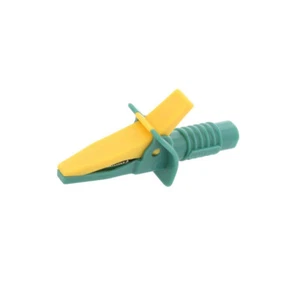 FCR7925 Krokodilklemme 10A gelb-grün max.25mm Anschlüsse: 4mm Buchse CLIFF - Bild 1 von 1