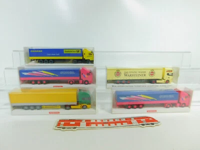 5x wiking H0 1:87 Autoarticolato Scania: 518 + Merk + 510+82-07, Mint + Box # - Immagine 1 di 4