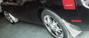 Mud Guard Kit Polished Finish 4pc fits 2008-2014 Dodge Challenger - Picture 1 of 9