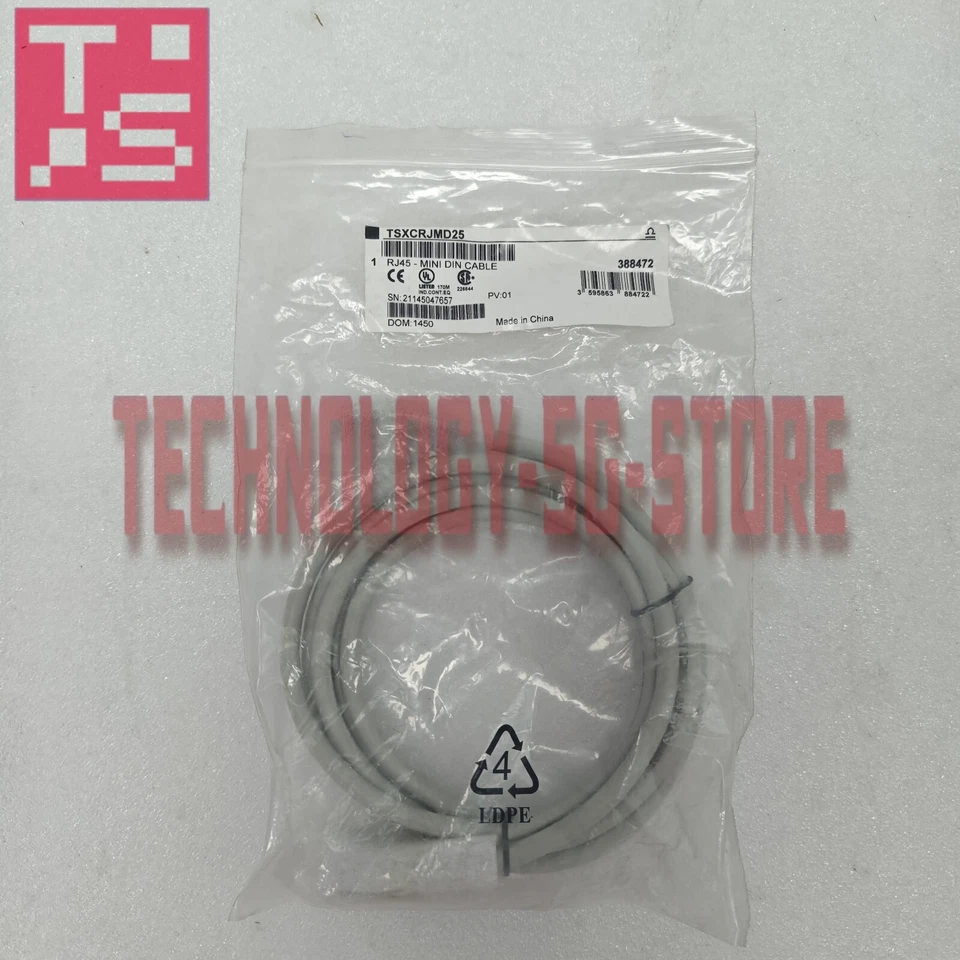 1PCS New Schneider TSXCRJMD25 Programming Cable - Image 1 of 4