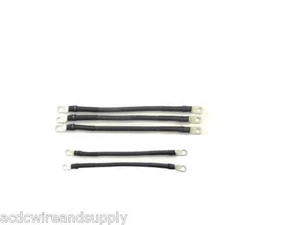 # 6 Awg HD Golf Cart Battery Cable 5 pc Black Yamaha G19 (96-02) Set U.S.A MADE - Picture 1 of 1