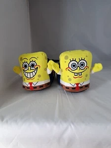 Nickelodeon Spongebob Squarepants Plush Slippers Boys Size 2/3 - Picture 1 of 5