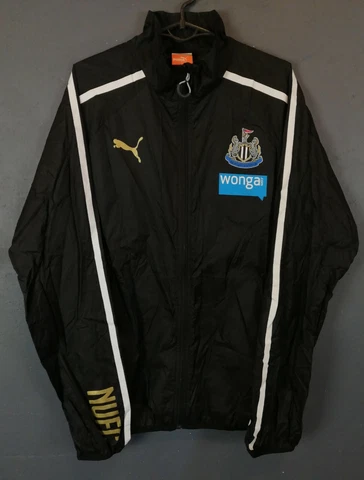 MEN'S PUMA FC NEWCASTLE UNITED WINDBREAKER JACKET SOCCER FOOTBALL SIZE M MEDIUM Cover