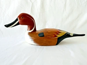 Vintage handgeschnitzte Holz Pintail Ente 16" lang - Bild 1 von 19