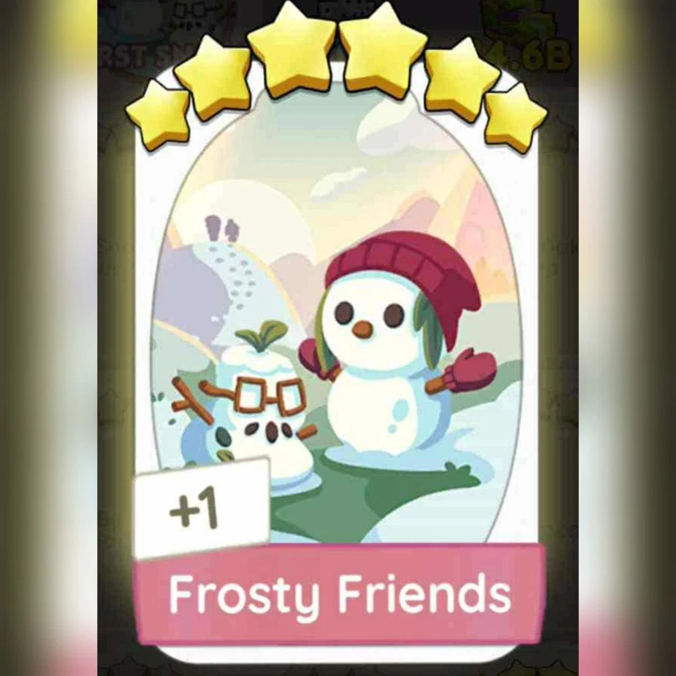 1 x Juego Frosty Friends (⭐⭐⭐⭐⭐⭐) - 18 - Pegatina Mono_poly_ Go (Envío rápido) Foto 1 de 1