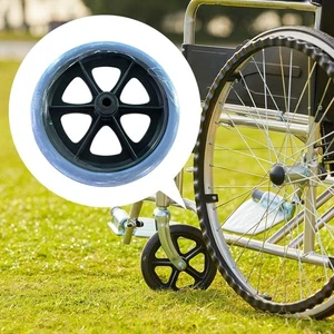 8Inch Wheelchair Front Castor Solid Tire Wheel Wheelchair Accessories - Picture 1 of 6