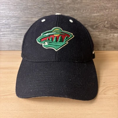 Gorra de colección Minnesota Wild Hat correa trasera para hombre negra NHL hockey mezcla de lana Nike Foto 1 de 4