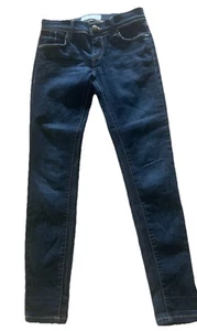 Free People Girlfriend Straight Leg Jeans Size 24 Dark Wash - Picture 1 of 3