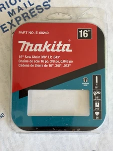 NUEVA cadena de sierra marca Makita 16" E-00240 3/8" LP .043 para XCU07 XCU04 XCU03 XCU02 - Imagen 1 de 4