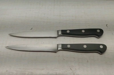 (2) Le Cordon Bleu Wusthof 4065/12cm X50 Cr Mo V15 Kitchen Utility Knife Germany - Image 1 of 4