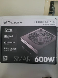 Thermaltake SMART 600W ATX 12V V2.3EPS 80 Plus Certyfikowany aktywny zasilacz PFC - Zdjęcie 1 z 2