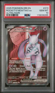 Team Rocket's Mewtwo ex 213/182 Sv10: Destined Rivals Holo PSA 10 - Picture 1 of 2