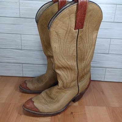 Botas Frye Para Hombres 7D 3878 Vaquero Occidental Rodeo Punta de Ala Hechas en EE. UU. Rancho Baile Foto 1 de 4
