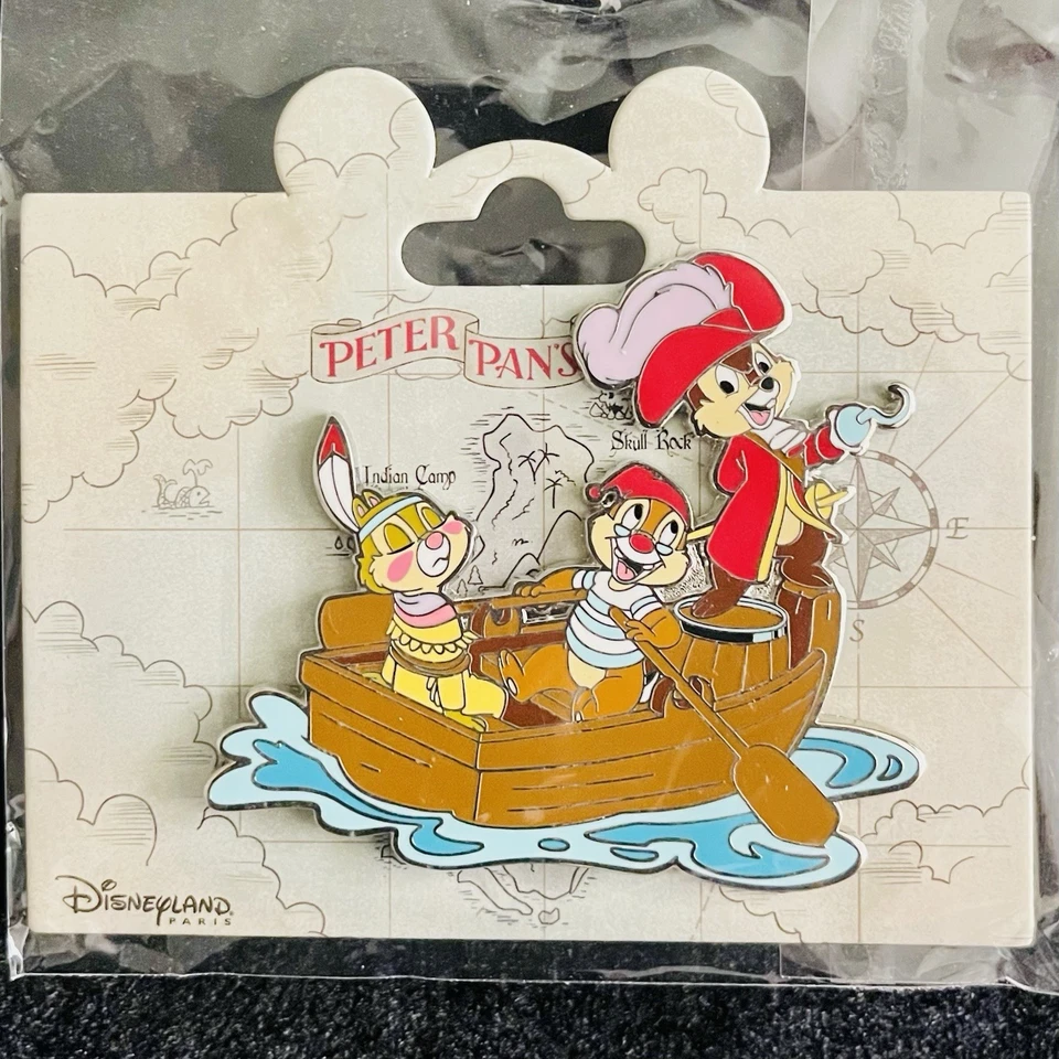 DLP Чип Дейл Кларис Тигр Лилия Крючок Sme Питер Пэн Полет DLRP Париж Disney Pin - Изображение 1 из 1