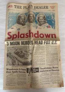 THE PLAIN DEALER-PERIÓDICO-CLEVELAND OHIO-VIERNES 25 DE JULIO DE 1969-DOS SECCIONES - Imagen 1 de 5
