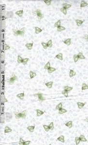 Blue Green Tossed Butterflies Berrylicious by Henry Glass bty - Picture 1 of 1