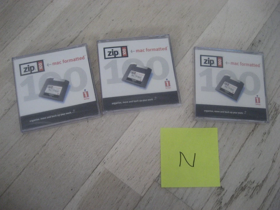 lot de 3 disquettes zip 100 neuf sous blister  reference N - Photo 1/1