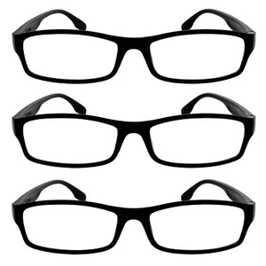 3er Set schwarze Herren Lesebrillen moderne Brille Kunststoff Rahmen 1,0 - 4,0 D - Bild 1 von 5