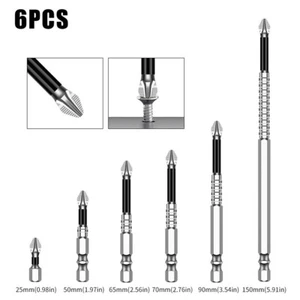 Non-slip Bit Strong Magnet Non-slip Cross Bit Hand Drill Electric Screwdriver - Picture 1 of 7