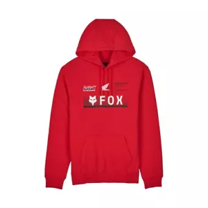 Fox Racing Honda Pullover Hoodie Red Hoody Sweatshirt ATV Dirt Bike MX Motocross - Foto 1 di 5