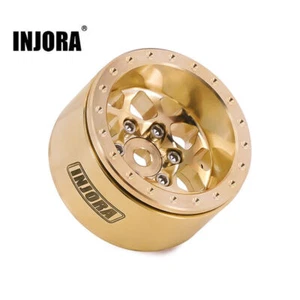 INJORA 1.0 Brass Beadlock Wheel -4.7mm Offset Rim for 1/24 1/18 RC Upgrade(4) - Picture 1 of 11