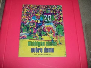 MICHIGAN STATE VS. NOTRE DAME PROGRAM AT SPARTAN STADIUM 10-7-1972 - Picture 1 of 2