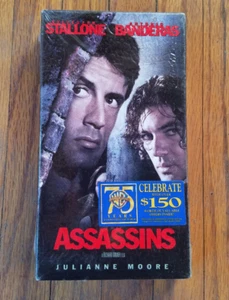 VHS ASSASSINS SYLVESTER STALLONE ANTONIO BANDERAS JULIANNE MOORE BRAND NEW - Picture 1 of 3