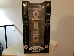 1996 Gearbox Collectible 24K Gold Plated 1950 Gas Pump Replica Fire Chief - Picture 1 of 5