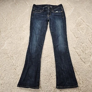 American Eagle Womens Jeans Skinny Kick Stretch Size 4 Low-Rise 28x30 Slimming - Picture 1 of 10