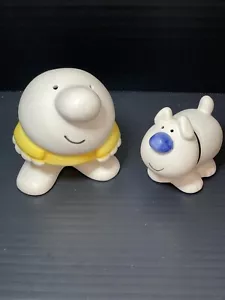 Vintage Ziggy & Fuzz Ceramic Salt & pepper Shakers - Tom Wilson -Japan - Picture 1 of 10