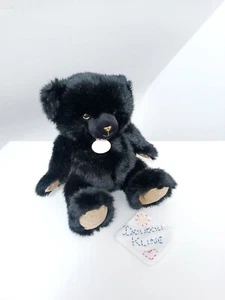 Peluche/Doudou Ours Noir Smoky Doré Or Paillettes 30cm Moyen Doudou Et Compagnie - Picture 1 of 7