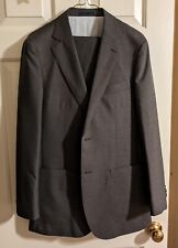 SuitSupply 40R Havana Suit Grey S120s Wool Slim Fit 