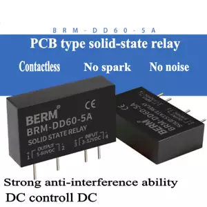 BRM SSR solid-state relay DC-DC small pin PCB circuit board 5A DC controll DC - Picture 1 of 10
