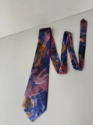 Corbata de seda vintage Paco Rabbane multi Foto 1 de 4