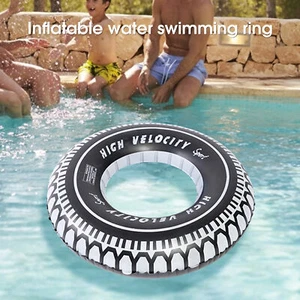 60/70/80/90cm Inflatable Swimming Ring PVC Pool Float Circles Water Sports Toy - Picture 1 of 24