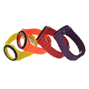 Four genuine FORTIS watch straps for FORTIS Colors  yellow, orange, red, violet