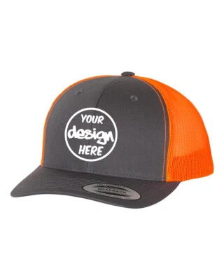Tinta Puntada YP Logo Personalizado Textos Costura Retro Personalizado Trucker Gorras Foto 1 de 4