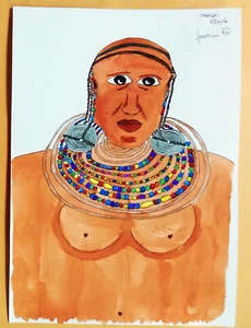 09500 Acquerello - Atmosfere del Corno d'Africa - Maasai Kenya - Picture 1 of 3