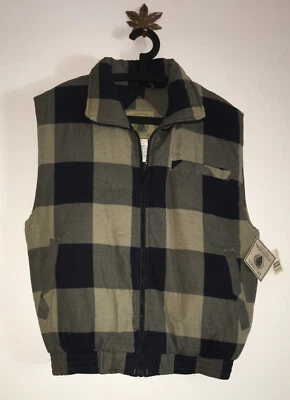 MEN'S NORTHWEST TERRITORY PLAID VEST RUGGED OUTERWEAR SIZE S  - Image 1 of 3
