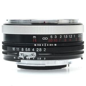 Voigtlander 40mm f2 Ultron SL Asph Lens for Nikon AI-S with Hood