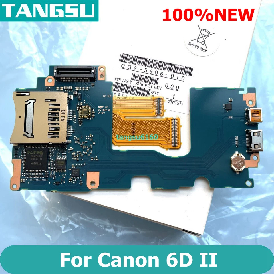 Version Canon EOS 6D Mark II MK 2 Main PCB Parts Programmed CG2-5606