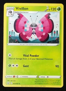 Vivillon Pokémon TCG Sword & Shield - Battle Styles 013/163 Rare Near Mint - Picture 1 of 2