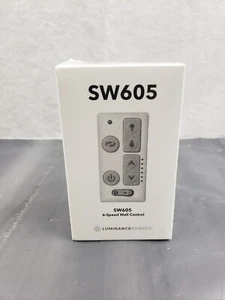 New LUMINANCE 6 Speed SW605 WIRED Remote Control With 3 Colors Plate Dimmable - Picture 1 of 3